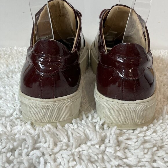 Axel Arigato Patent Leather‎ Lace Up chunky Rubber Sole Sneaker Red Maroon 8.5 - Picture 8 of 12